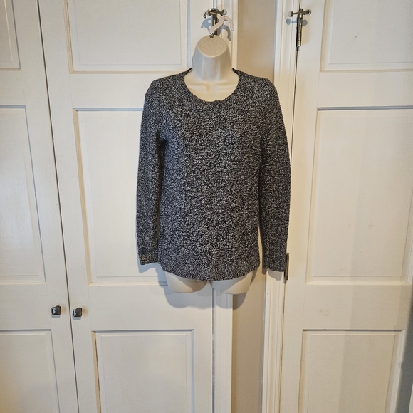 LOFT Sweaters - LOFT Black and White Crew Neck Sweater